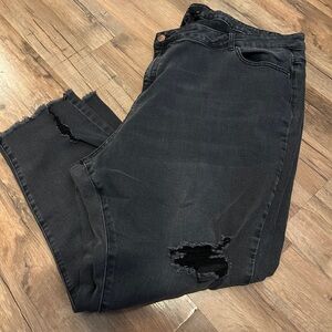 Womens Plus Size 32w Dark Wash Denim Jeans